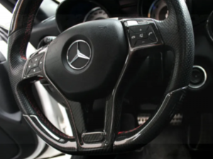 Mercedes Benz SLK Steering Wheel Trim - Carbon Fiber - Lower Cover - R172